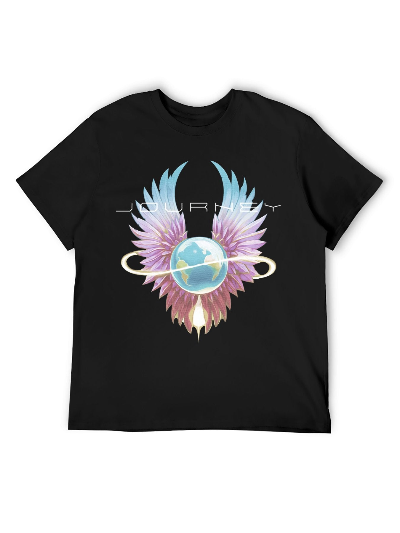 Journey Celestial Wings Globe Dreamscape Graphic T-Shirt