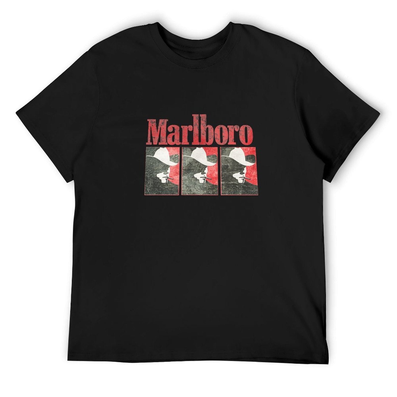 Marlboro Cowboy Graphic Black T-Shirt