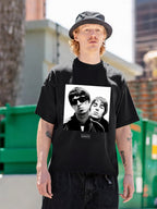 Oasis Black-and-White Duo Photo Graphic T-Shirt