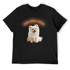 Fur Real Cute Pomeranian Graphic Black T-Shirt