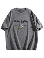 Hacienda Hotels and Motels Horse Graphic Washed T-Shirt