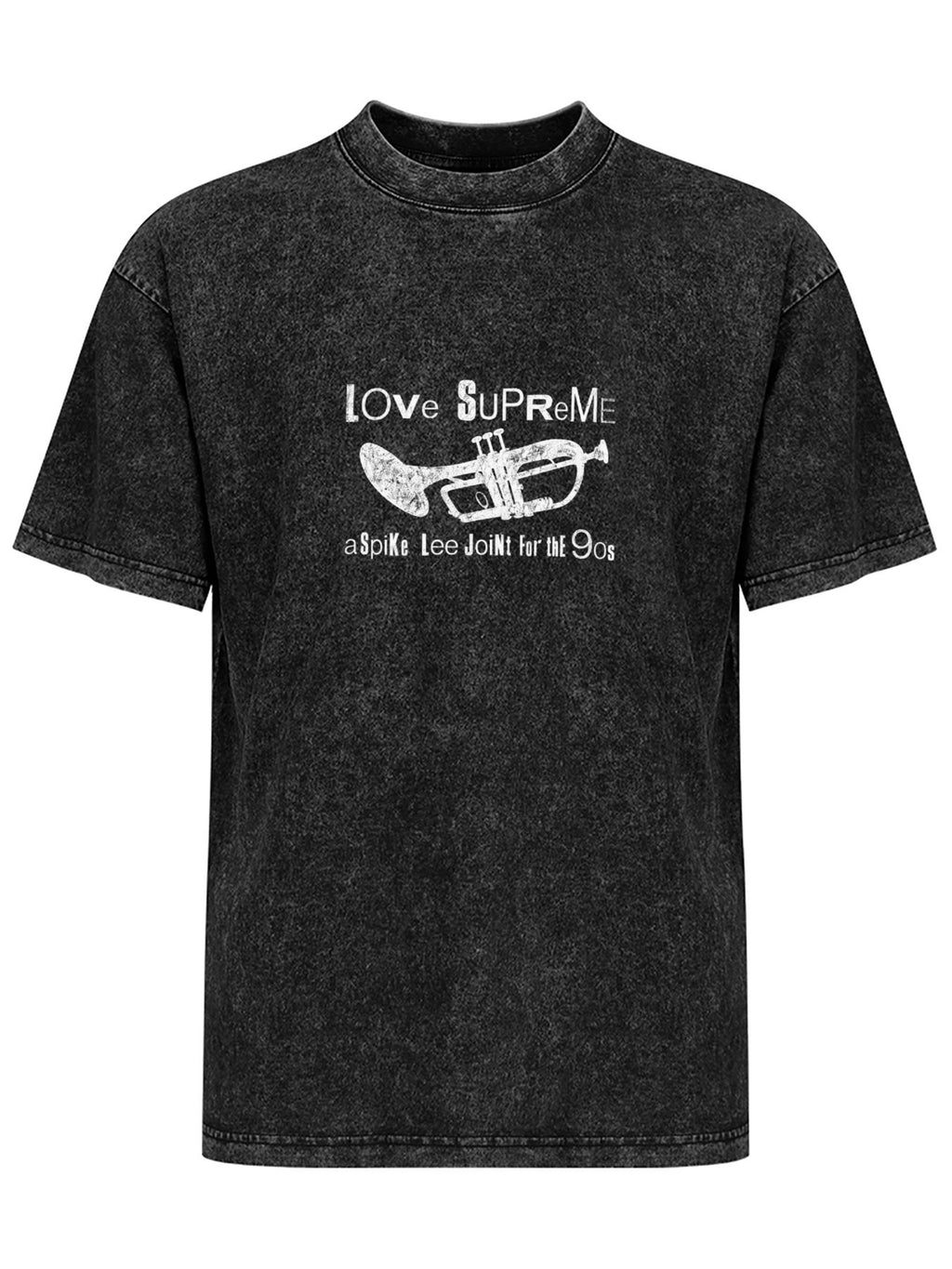 Love Supreme Washed Trumpet Graphic T-Shirt