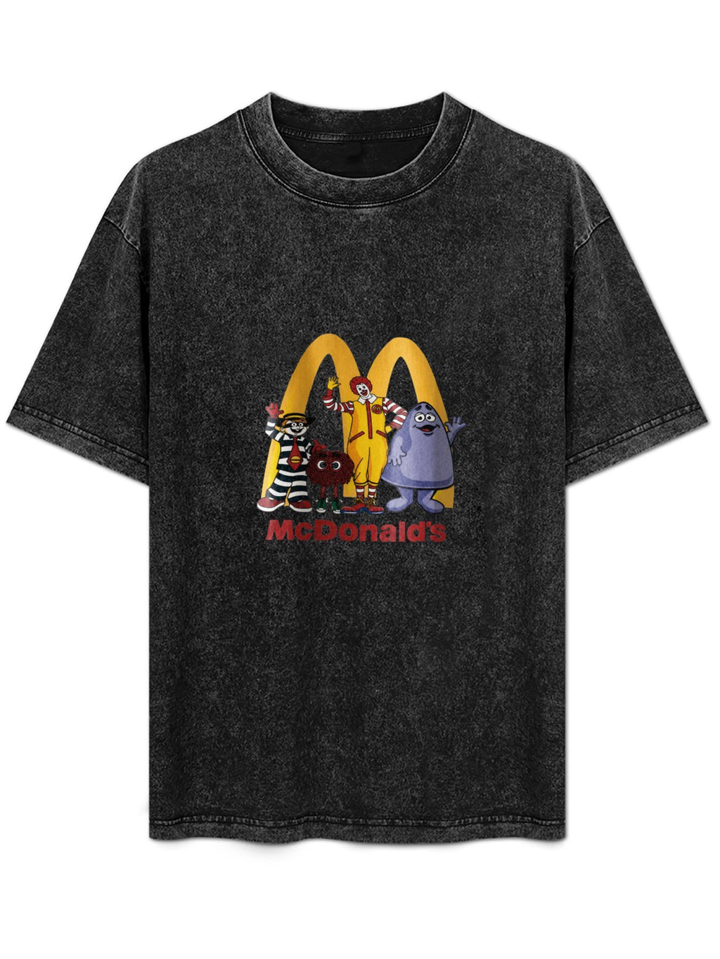 McDonald's Characters Washed Graphic T-Shirt