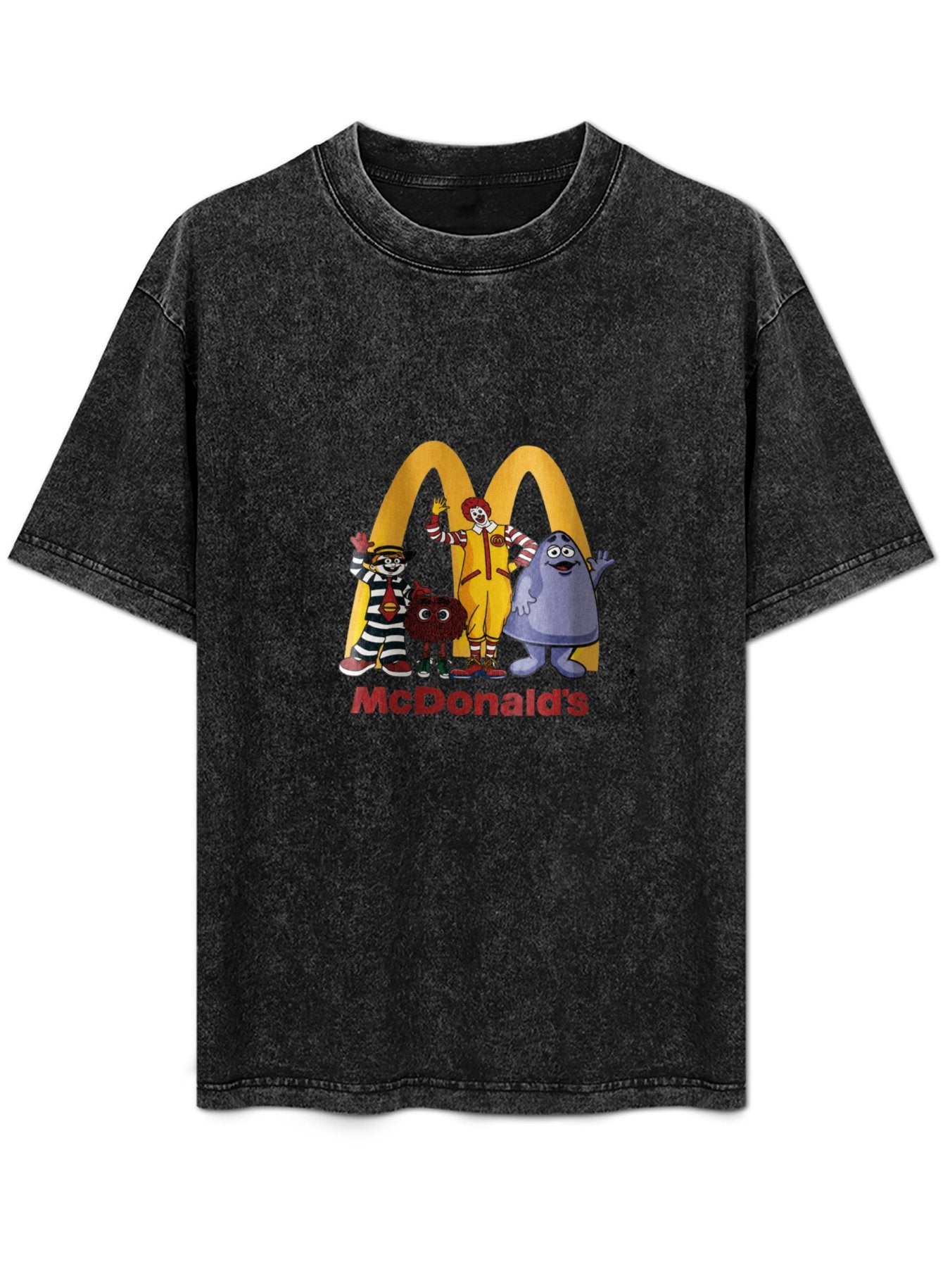 McDonald's Characters Washed Graphic T-Shirt
