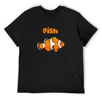 Clownfish Graphic Black T-Shirt