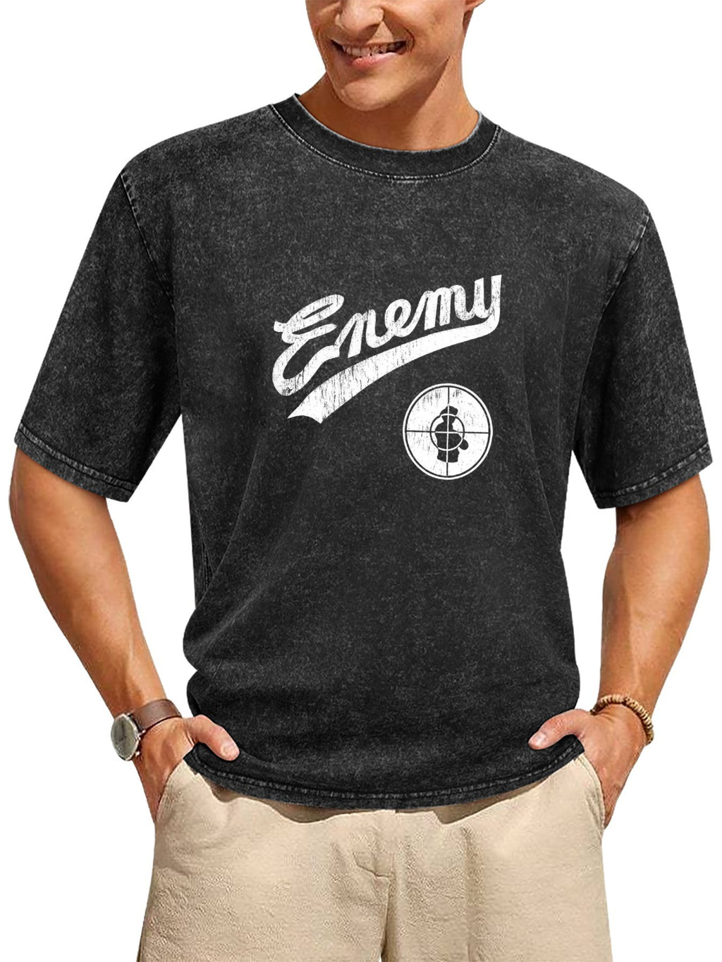Enemy Target Logo Graphic Washed T-Shirt