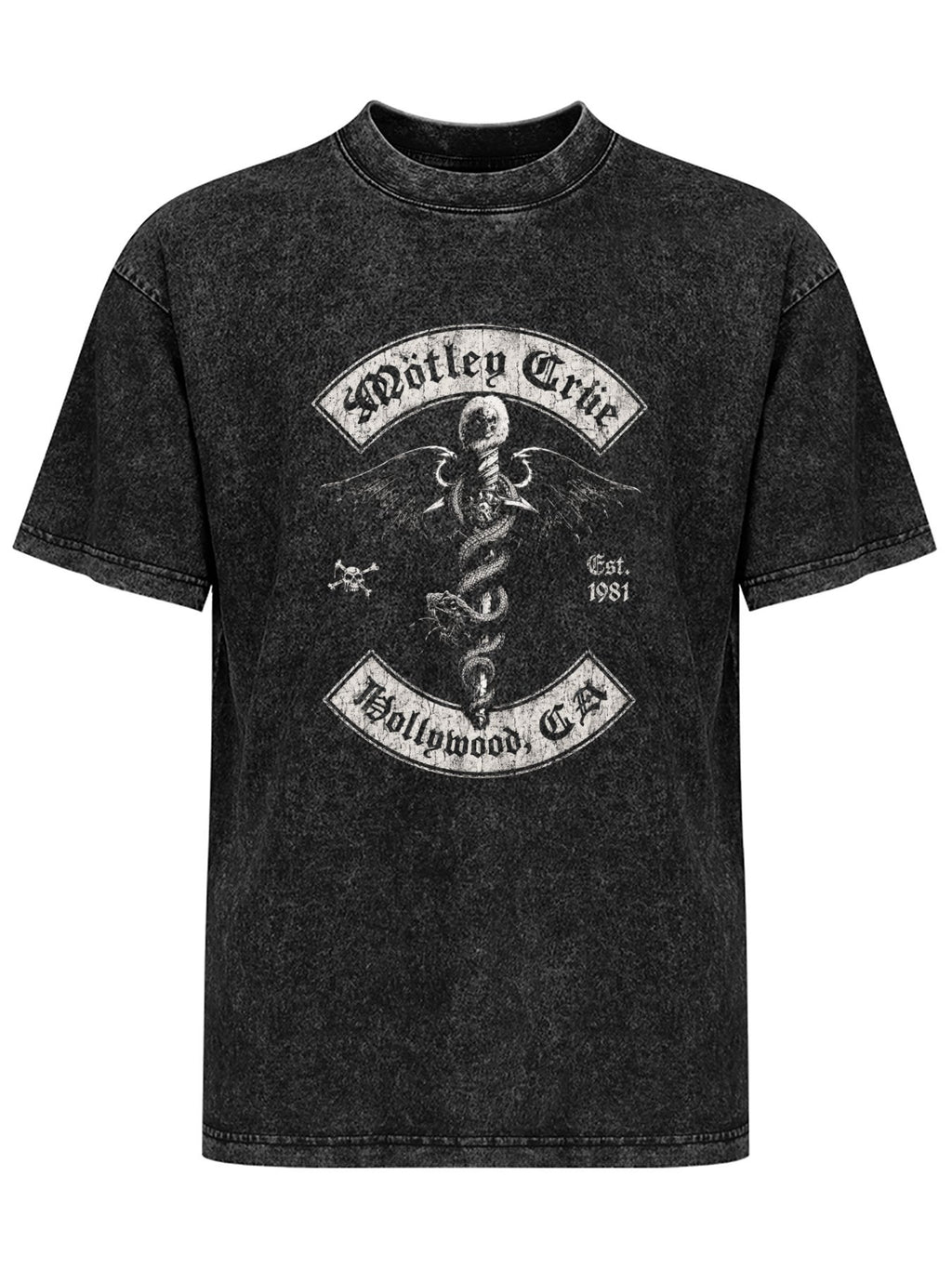 Mötley Crüe Hollywood Winged Serpent Graphic T-Shirt