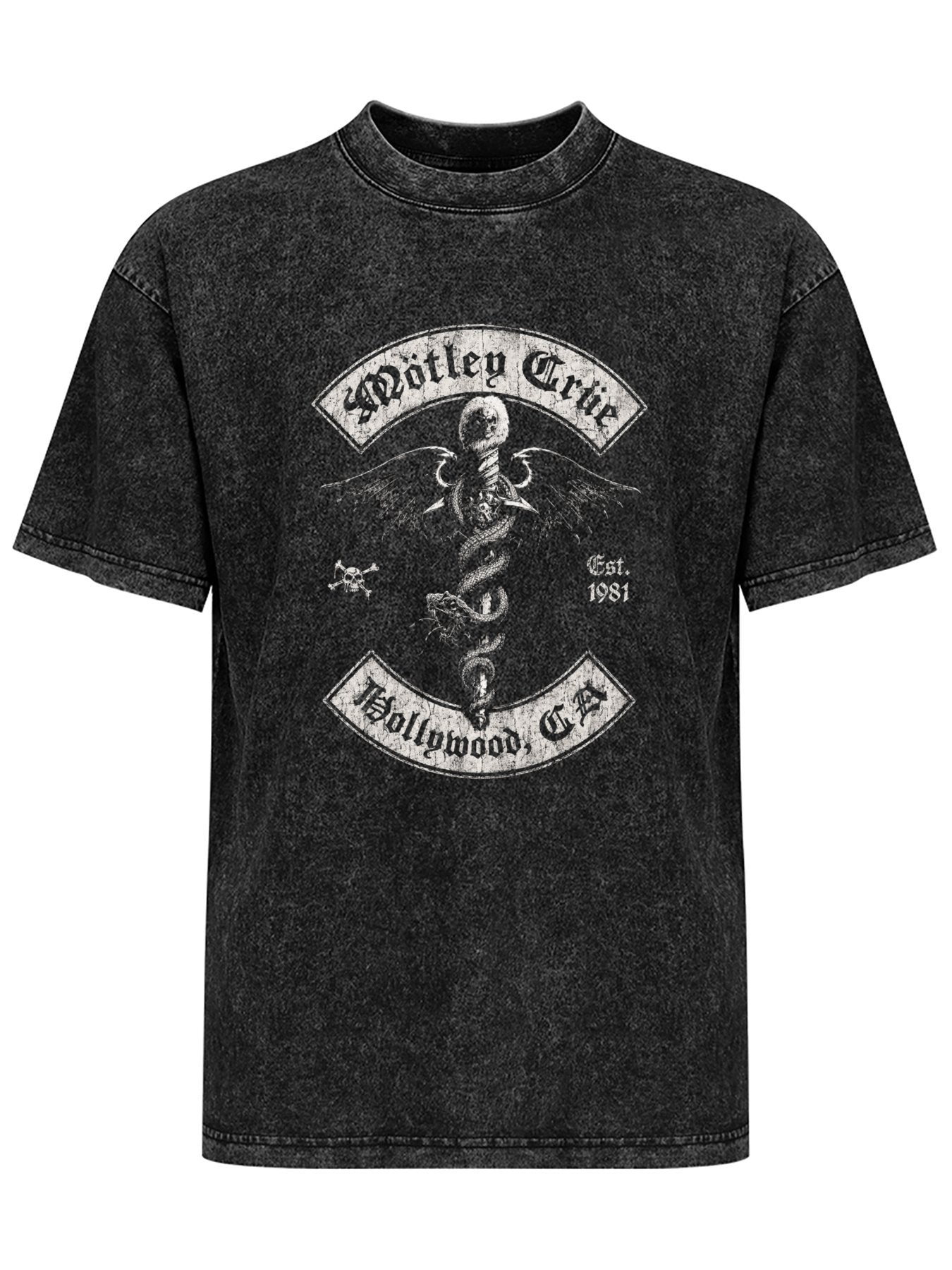 Mötley Crüe Hollywood Winged Serpent Graphic T-Shirt