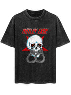 Mötley Crüe Skull and Handcuffs Graphic T-Shirt