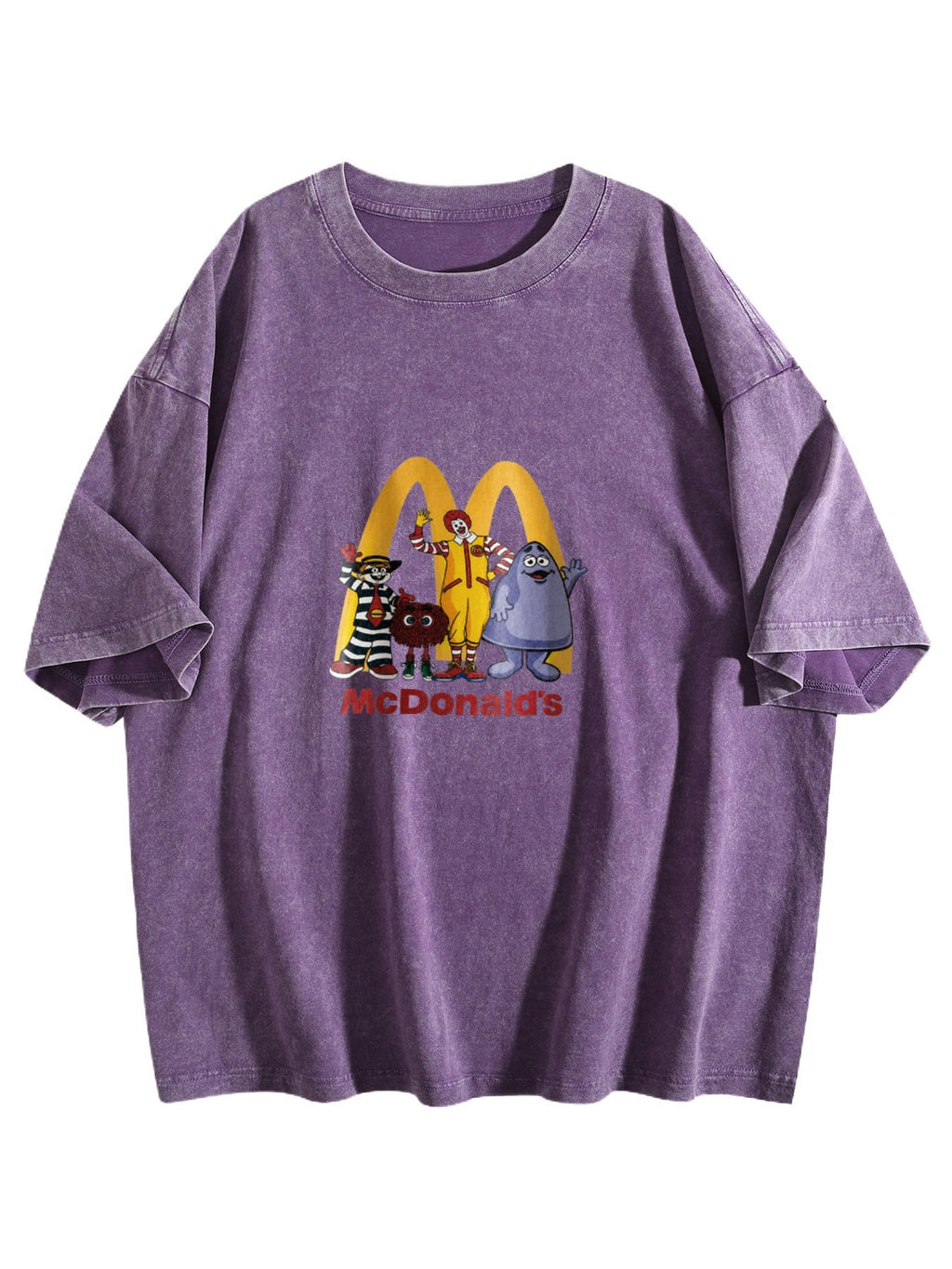 McDonald's Characters Washed Graphic T-Shirt