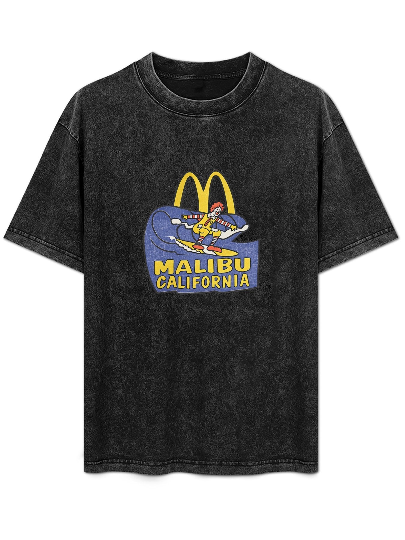 Malibu California Surf Graphic Washed T-Shirt
