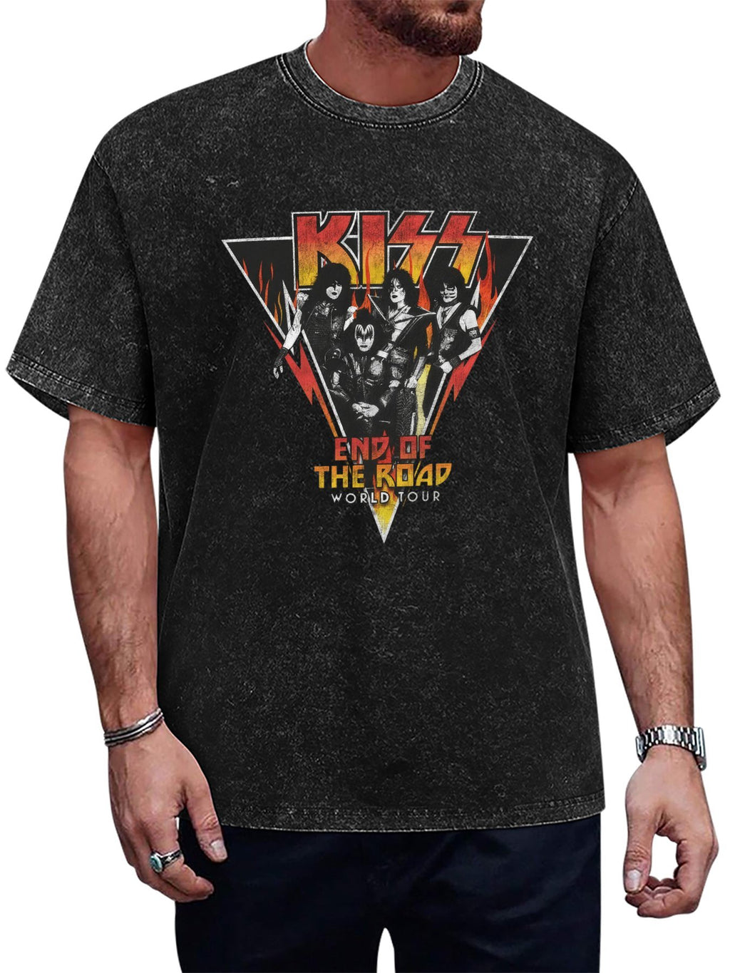 KISS End of the Road World Tour Band Graphic T-Shirt
