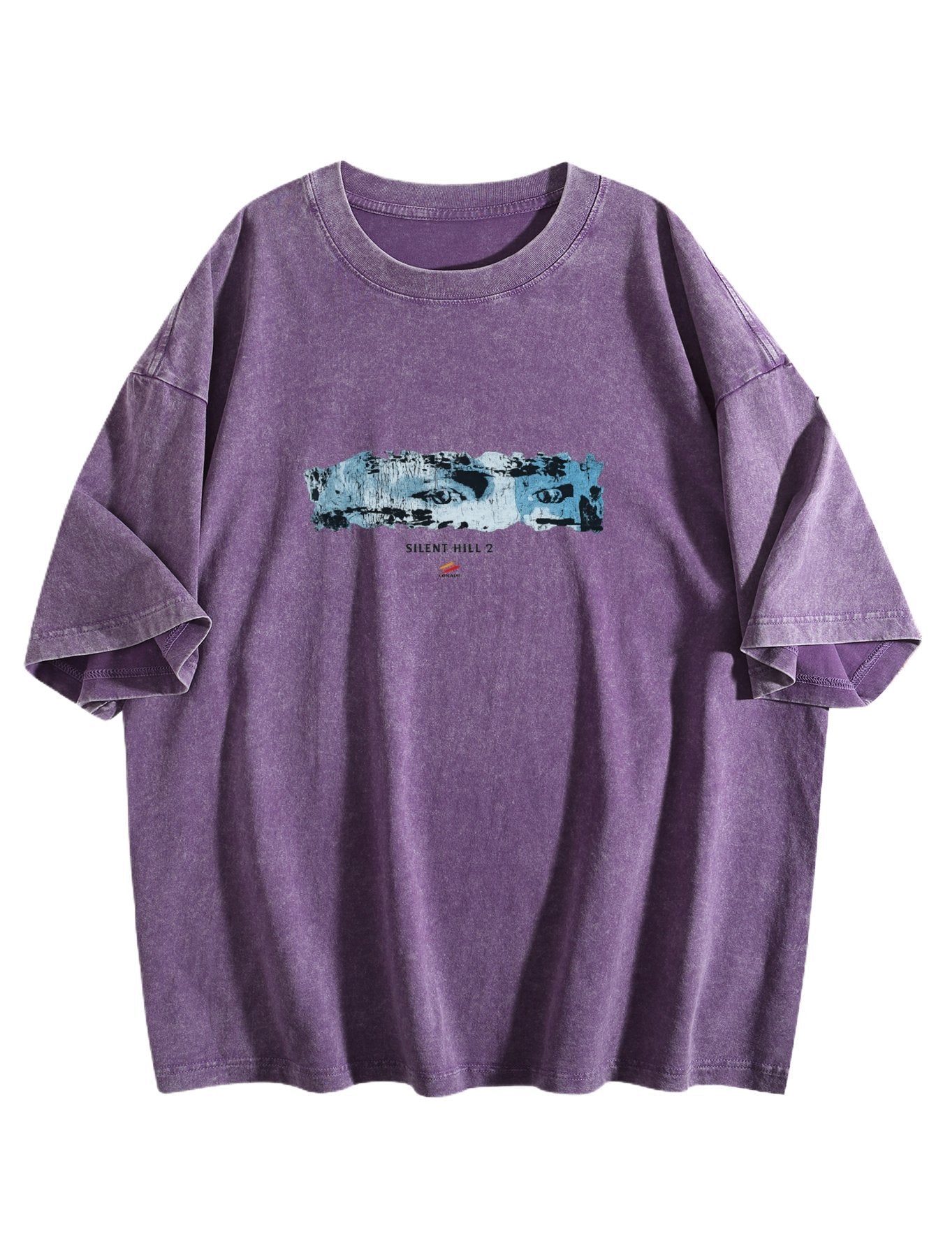 Silent Hill 2 Distressed Graphic Washed T-Shirt