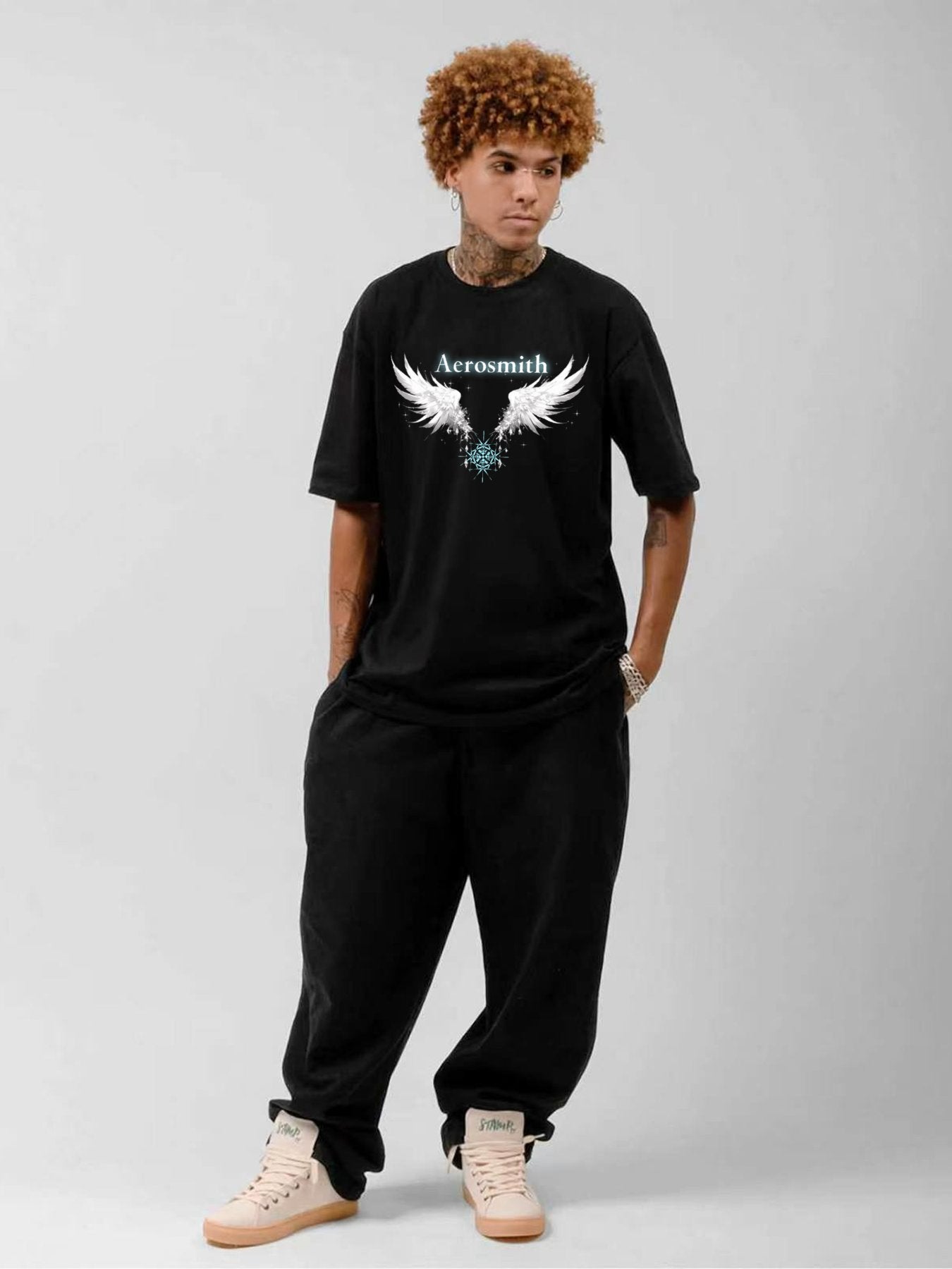 Aerosmith Winged Crystal Logo Graphic T-Shirt