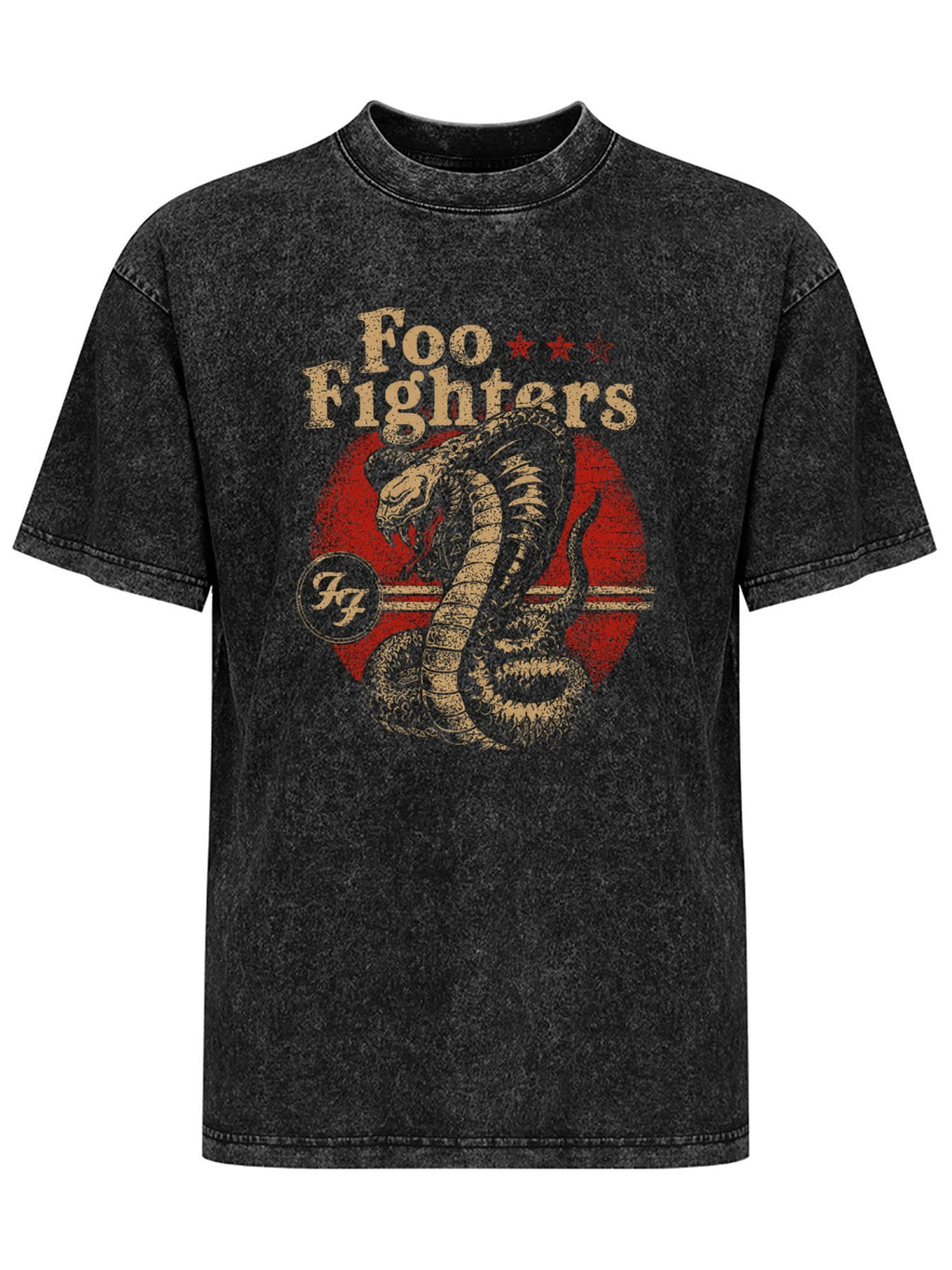 Foo Fighters Cobra Snake Vintage Graphic T-Shirt