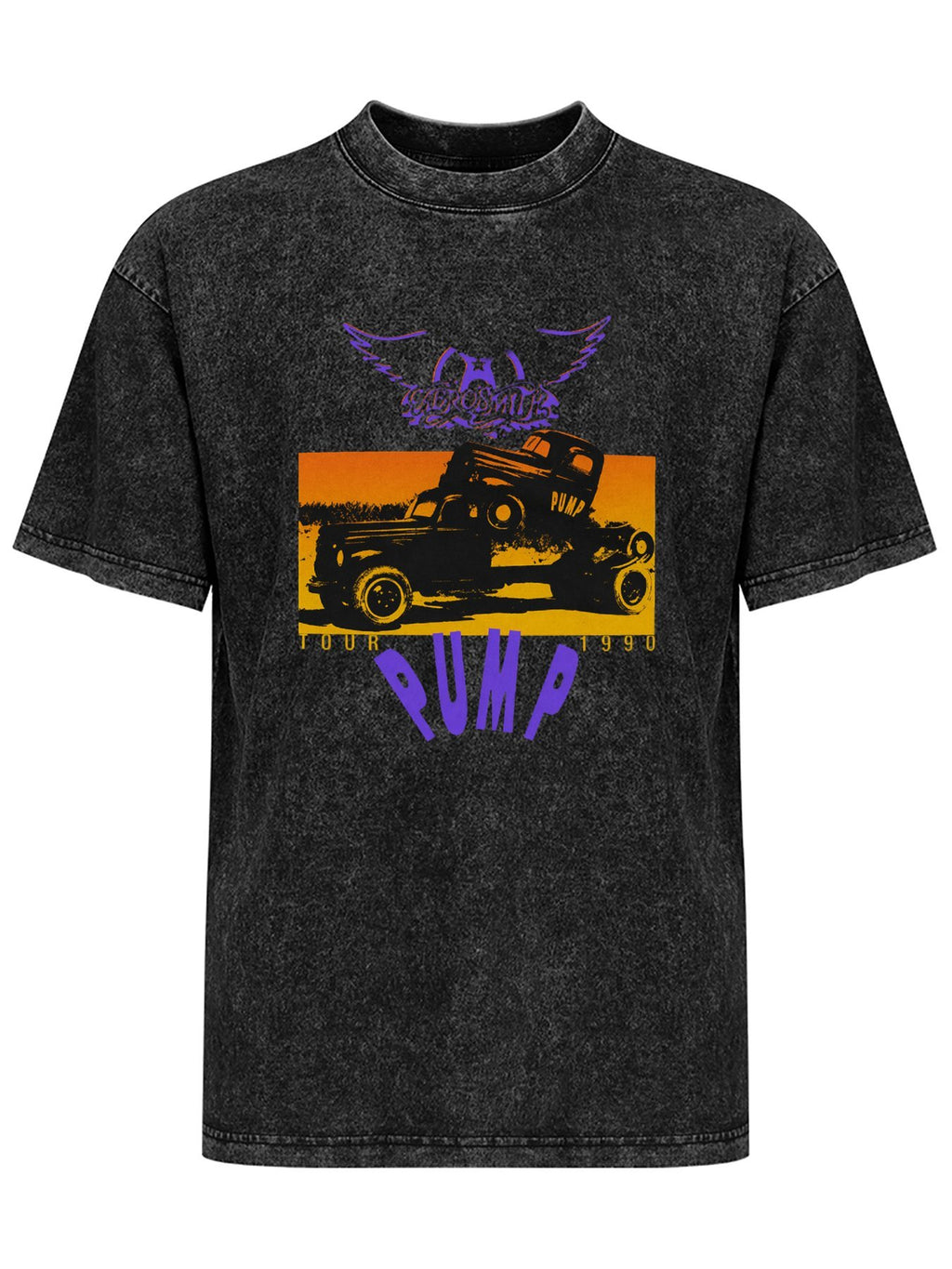Aerosmith Pump Tour 1990 Truck Graphic T-Shirt