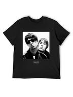 Oasis Black-and-White Duo Photo Graphic T-Shirt