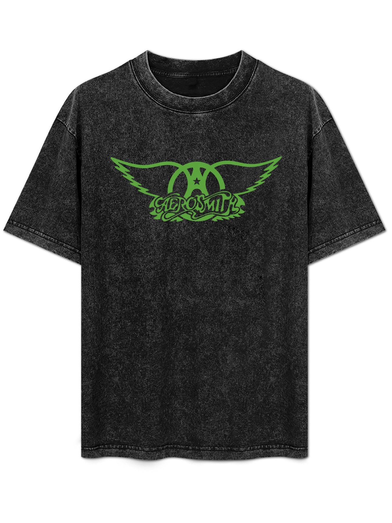 Aerosmith Green Wing Logo Graphic T-Shirt