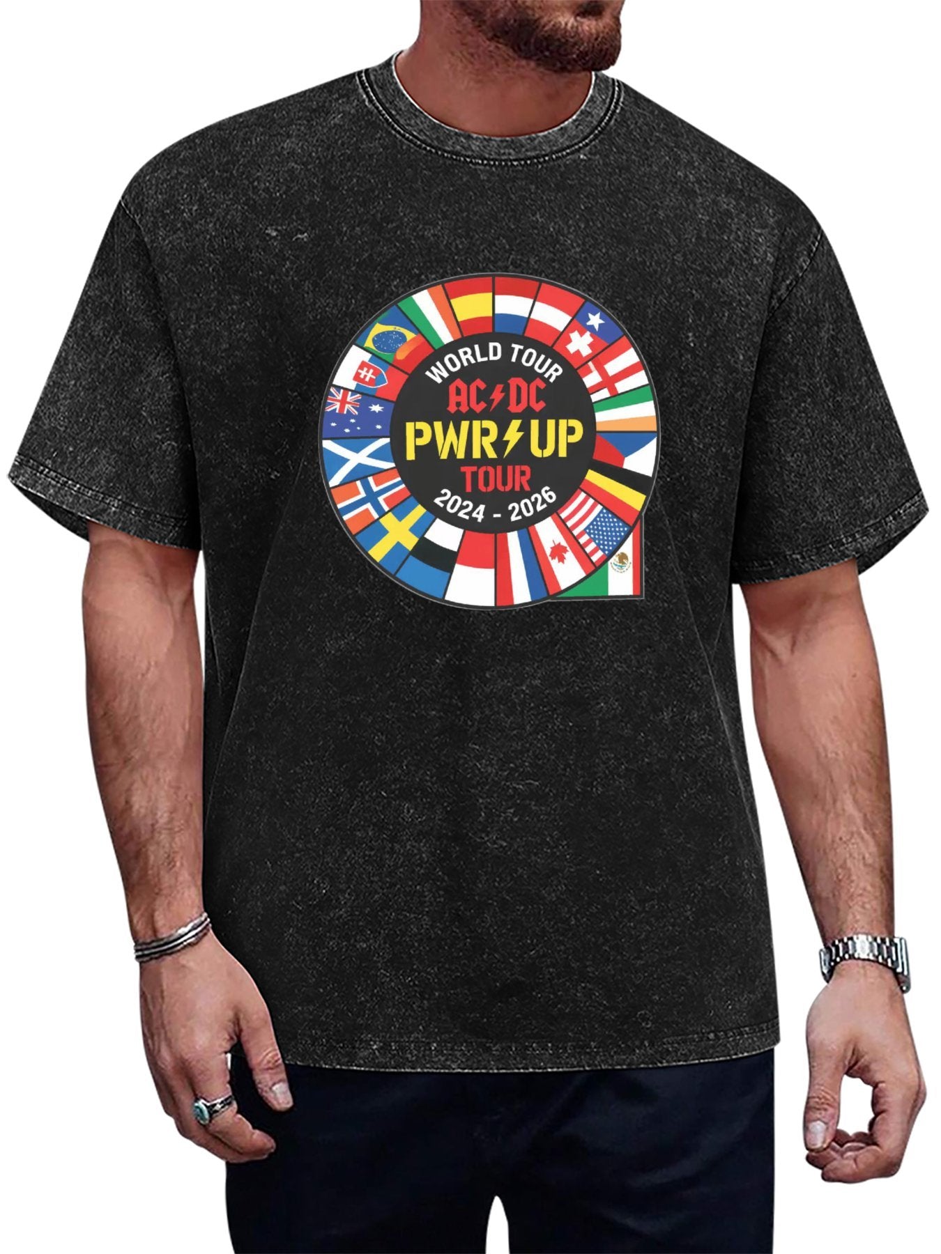 AC/DC PWR UP World Tour 2024–2026 Graphic T-Shirt