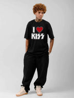 KISS I Love KISS Heart Logo Graphic T-Shirt
