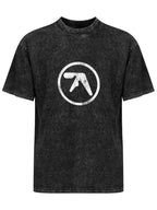 Abstract Circle Logo Graphic Washed T-Shirt