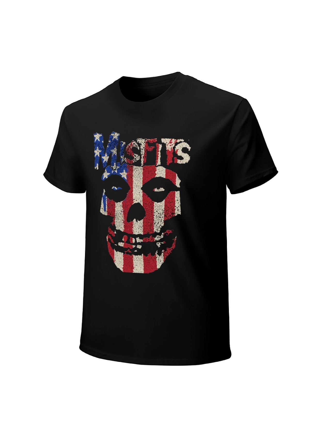 Misfits American Flag Skull Graphic T-Shirt