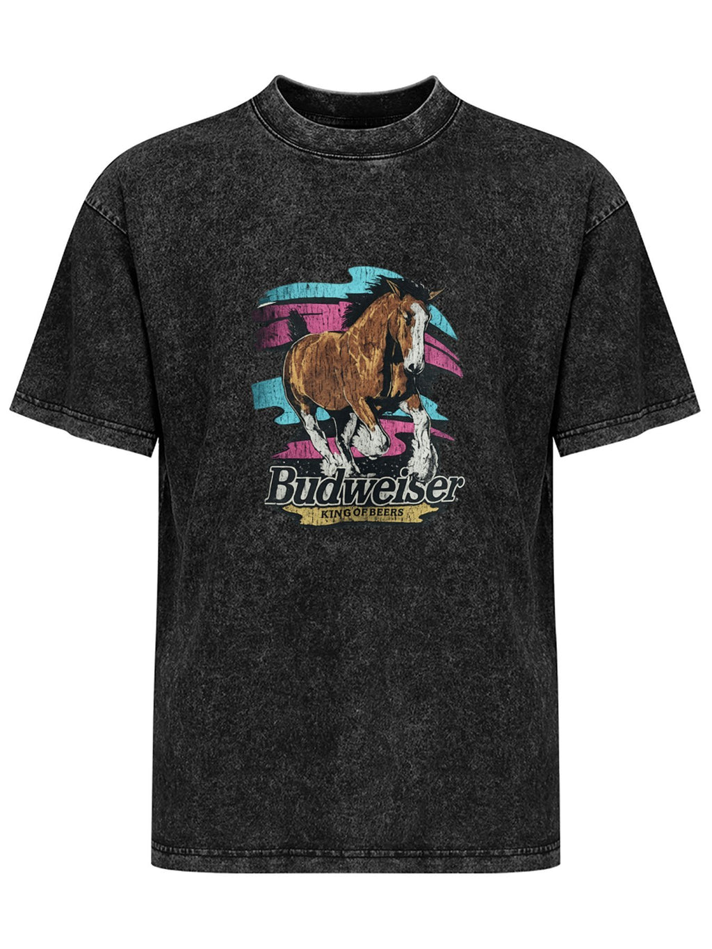 Budweiser Horse Graphic Washed T-Shirt