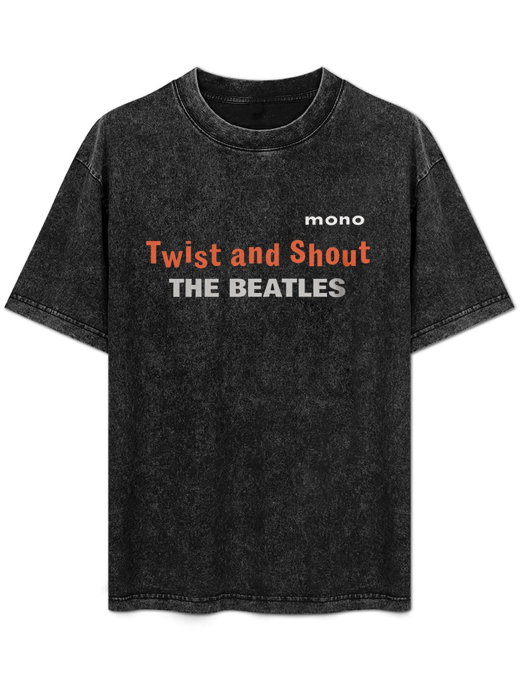 The Beatles Twist and Shout Mono Typography Graphic T-Shirt