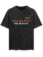 The Beatles Twist and Shout Mono Typography Graphic T-Shirt