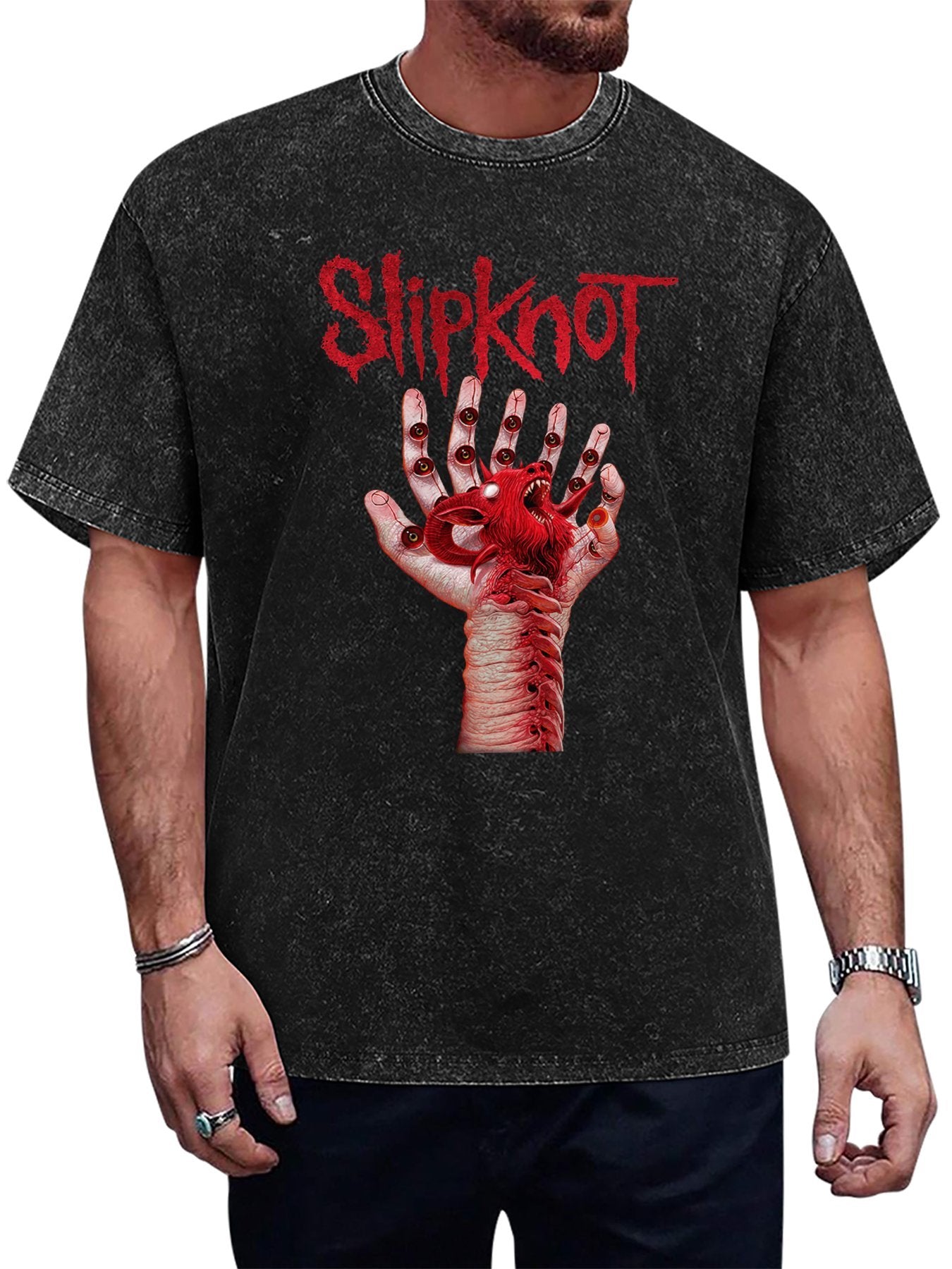 Slipknot Surreal Eye Hand Graphic T-Shirt