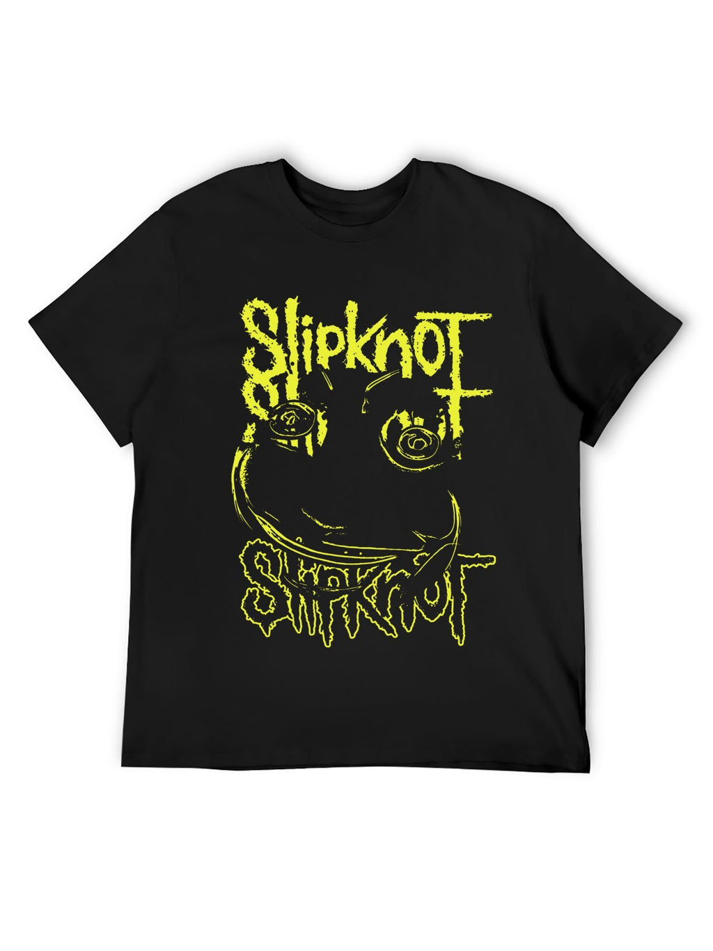 Slipknot Yellow Smile Face Graphic T-Shirt