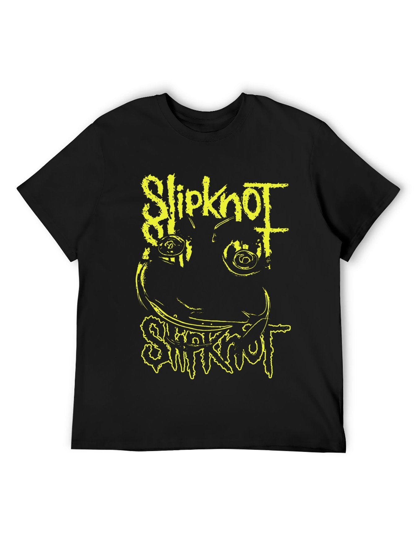 Slipknot Yellow Smile Face Graphic T-Shirt