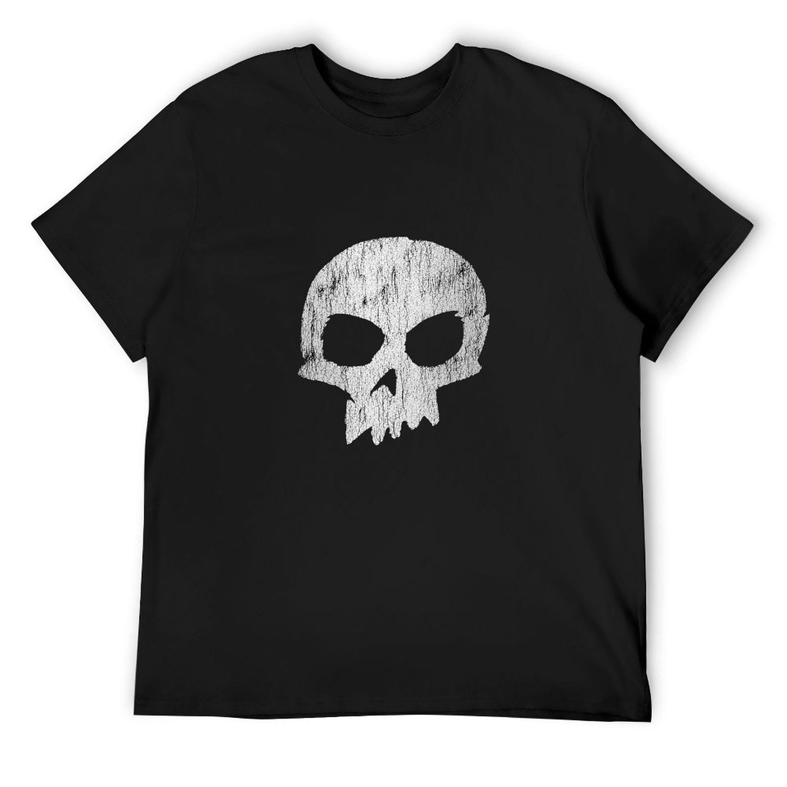 Distressed Skull Graphic T-Shirt