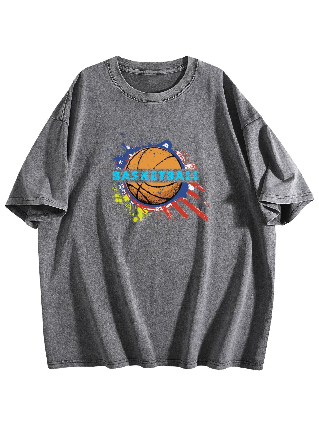 Basketball Graphic Washed T-Shirt