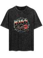 Vintage Washed KISS "Beth" Song Graphic T-Shirt