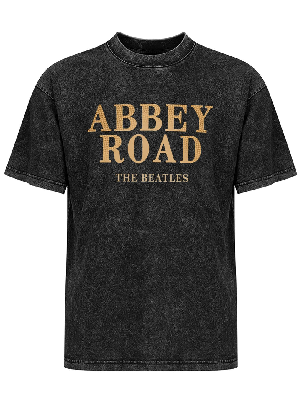 The Beatles Abbey Road Gold Typography Graphic T-Shirt