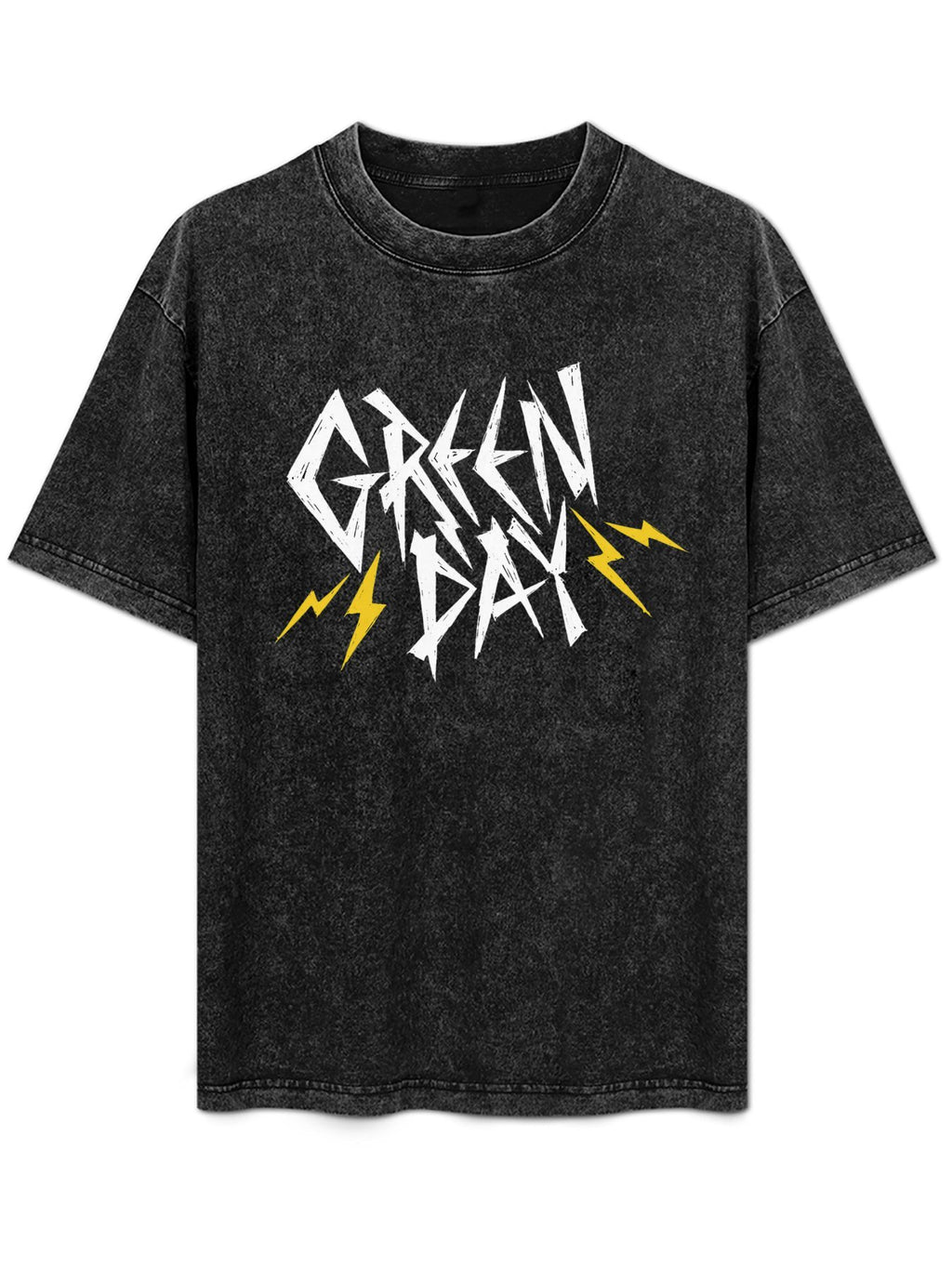 Green Day Lightning Logo Graphic T-Shirt