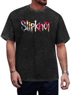 Slipknot Multicolor Distressed Logo Graphic T-Shirt