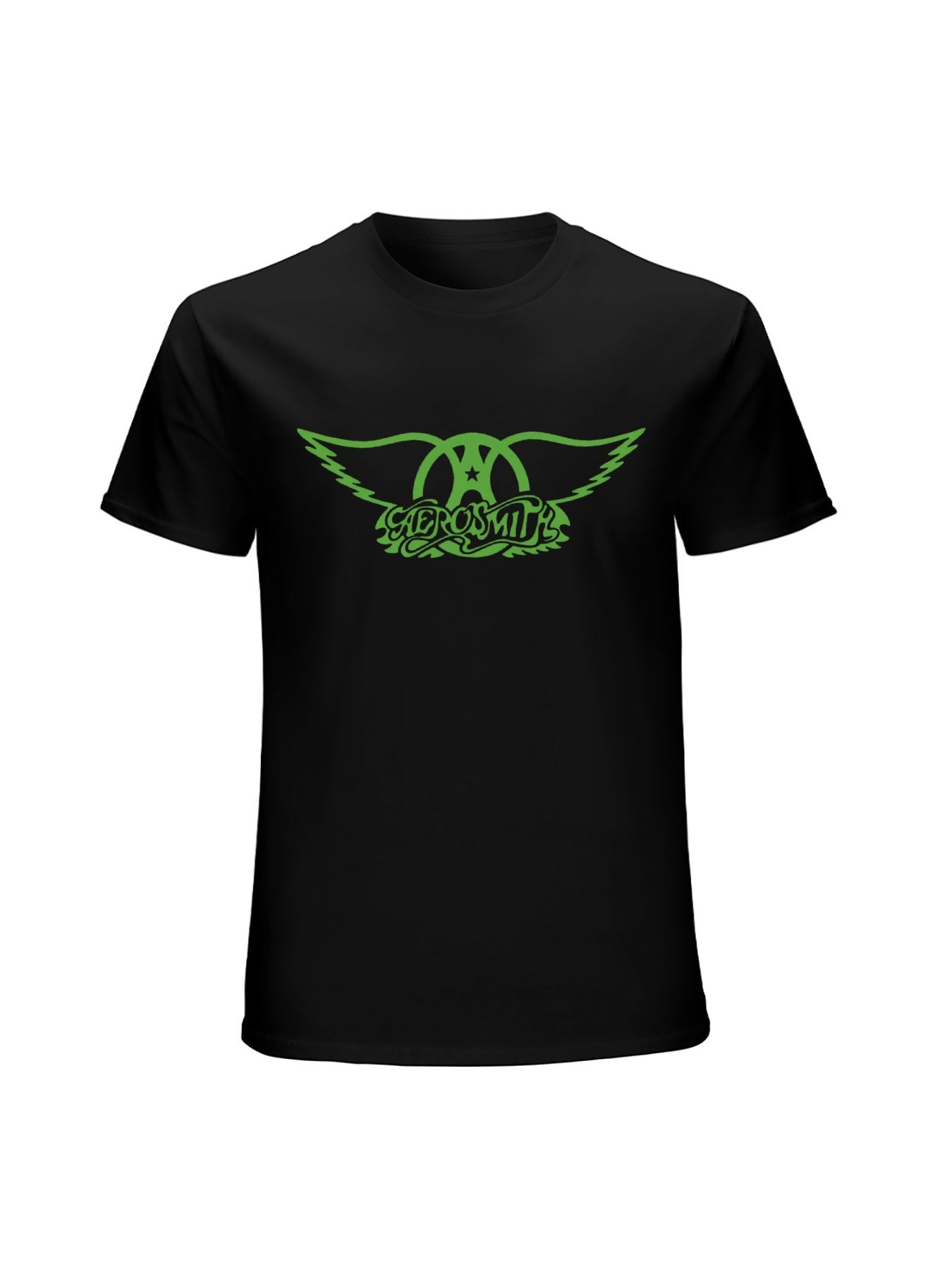 Aerosmith Green Winged Logo Retro Graphic T-Shirt