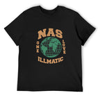 Nas One Love Illmatic Globe Graphic Black T-Shirt