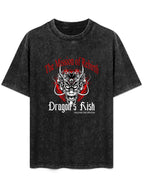 Dragon Rebirth Graphic Vintage Washed T-Shirt