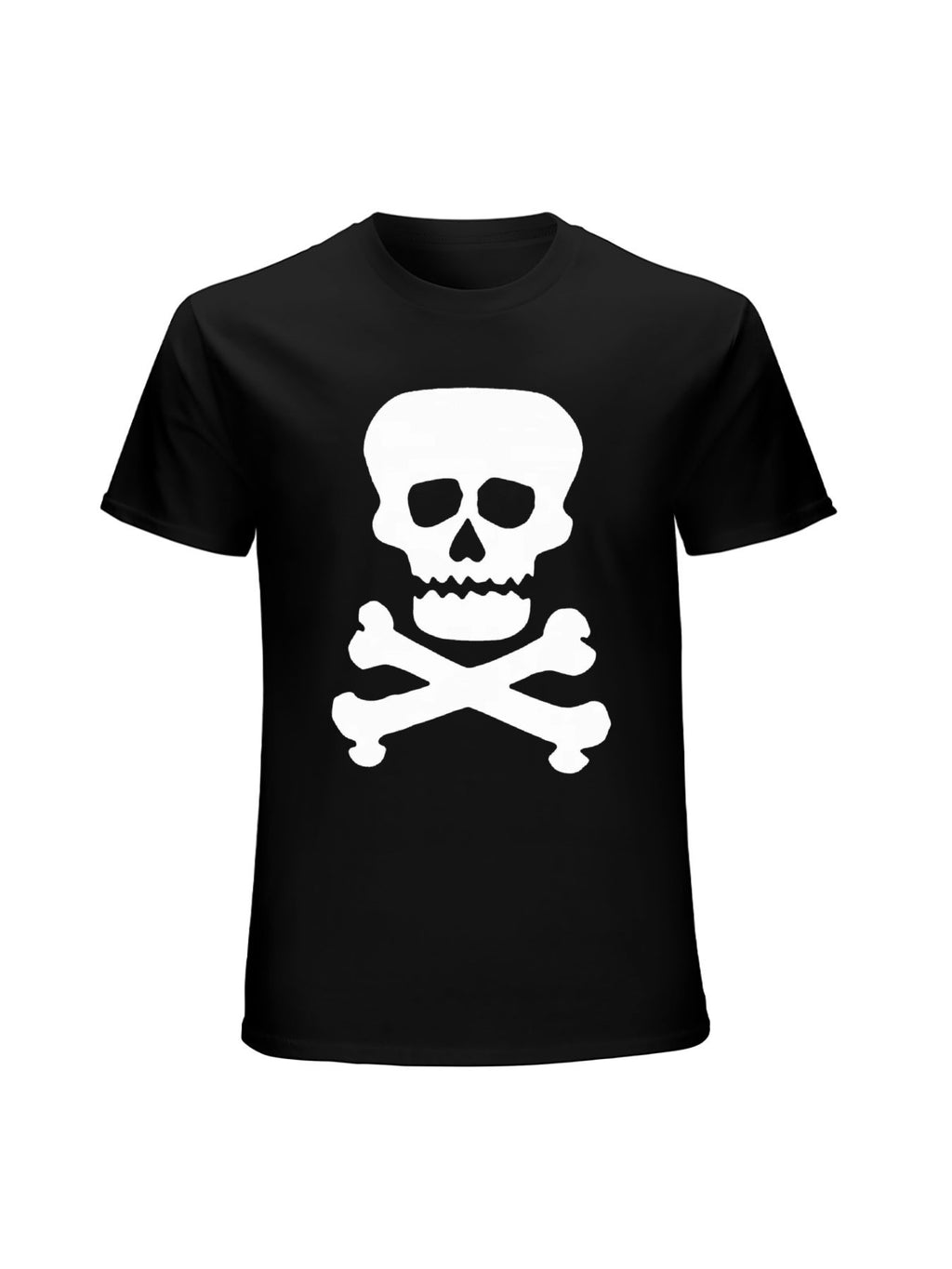 Skull and Crossbones Minimalist Gothic Graphic T-Shirt