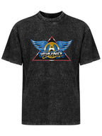 Aerosmith Blue Wings Triangle Logo Graphic T-Shirt