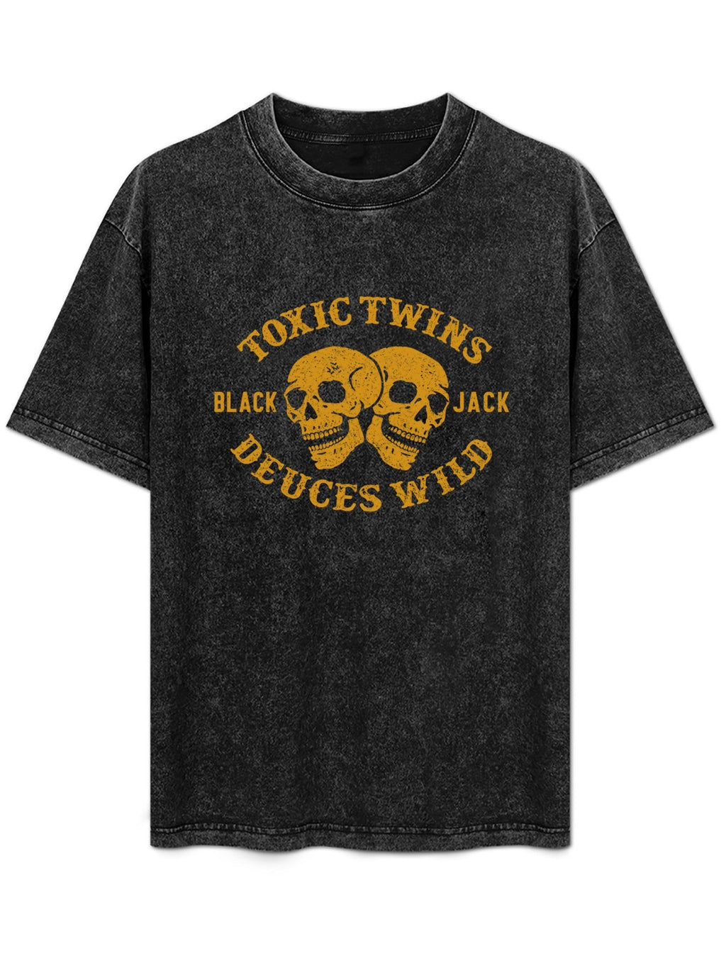 Aerosmith Toxic Twins Deuces Wild Skull Graphic T-Shirt