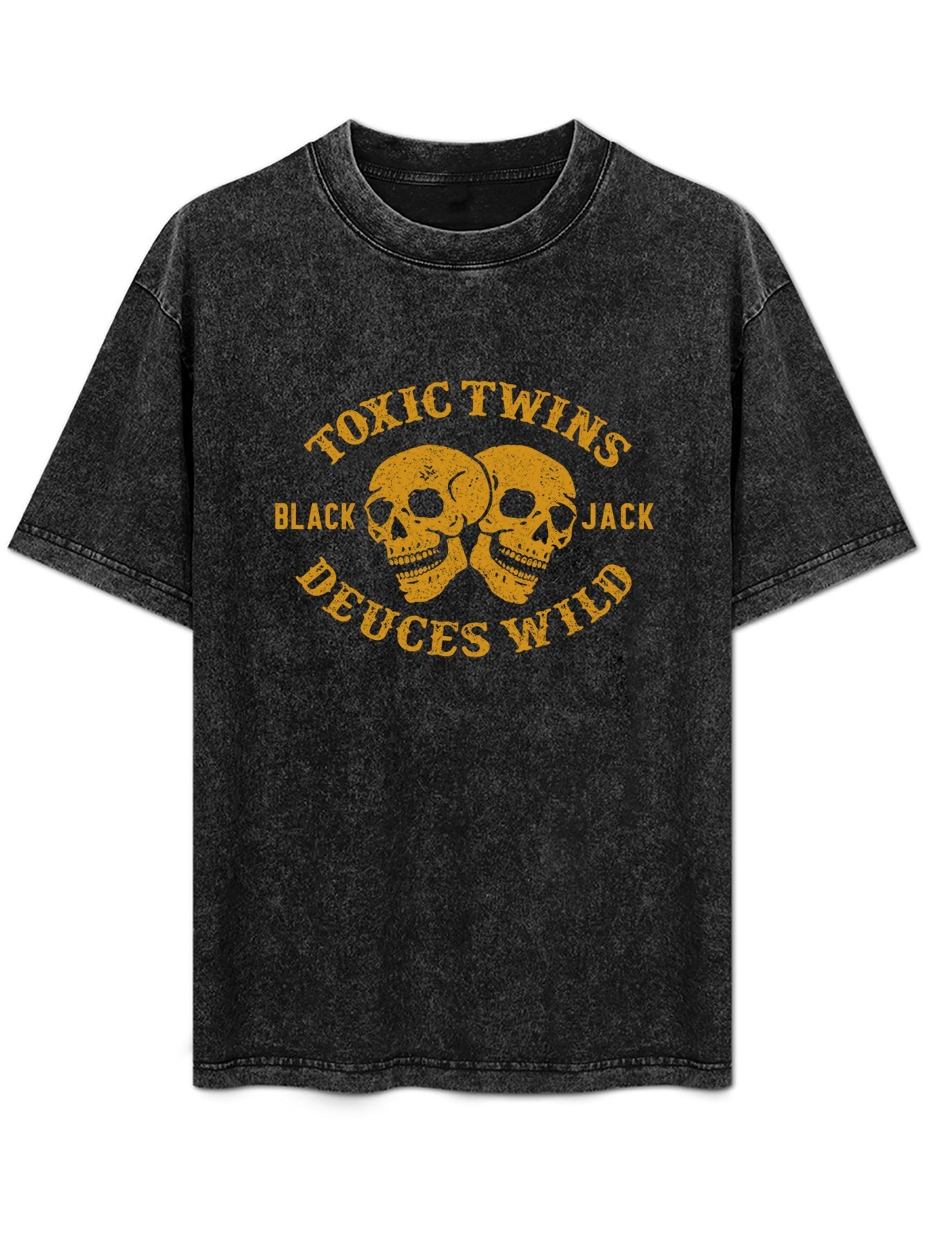 Aerosmith Toxic Twins Deuces Wild Skull Graphic T-Shirt