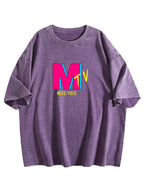 Music Video Graphic Washed T-Shirt