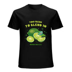 Too Fresh to Blend In Lime Graphic Black T-Shirt