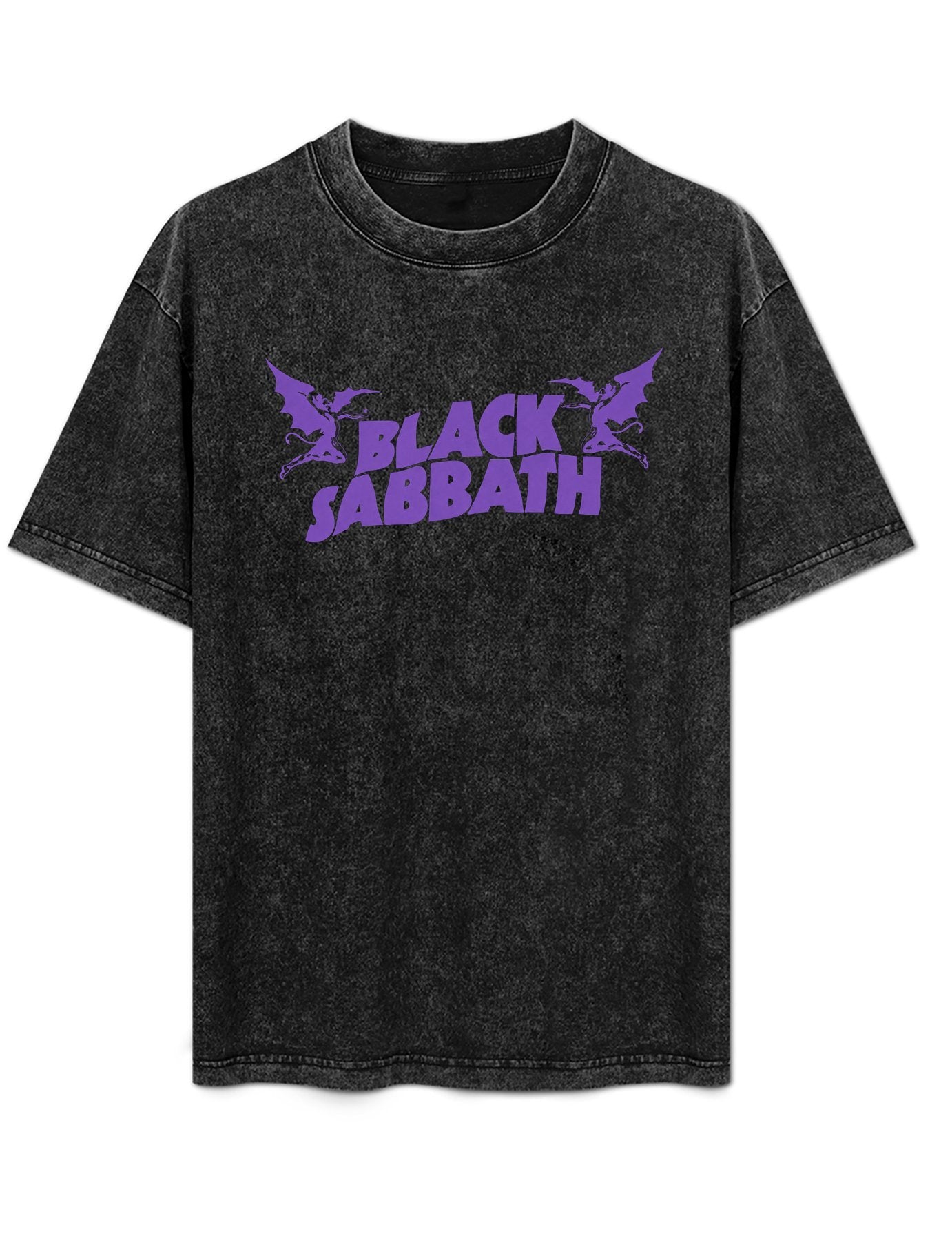 Black Sabbath Flying Demon Logo Graphic T-Shirt