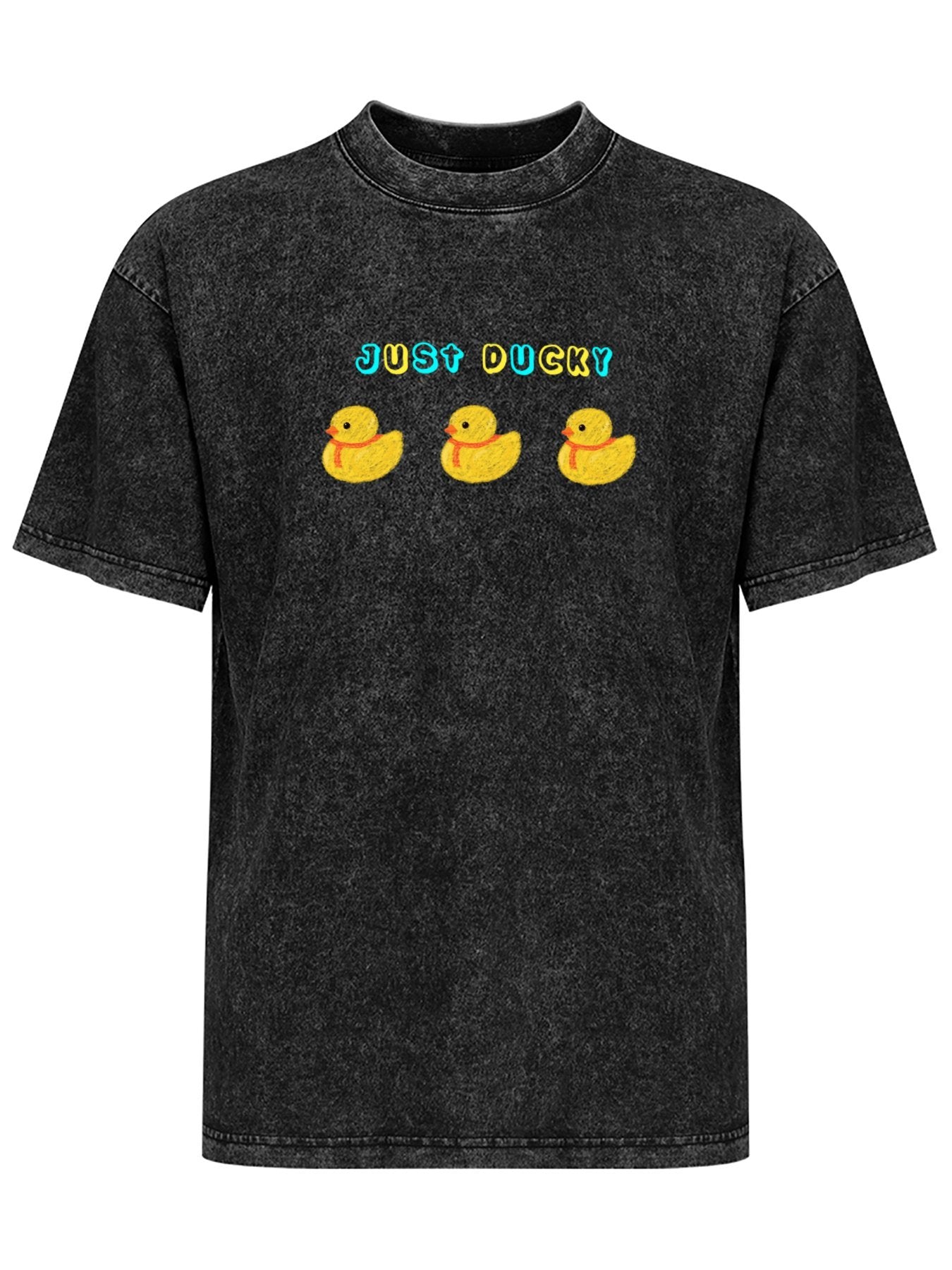 Just Ducky Cartoon Vintage Washed T-Shirt