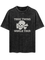Aerosmith Toxic Twins World Tour Skull Graphic T-Shirt